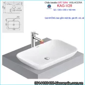 Chậu lavabo ĐẶT BÀN Viglacera KAG-V28