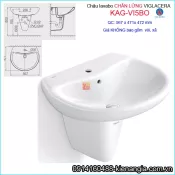Chậu Lavabo chân lửng treo Tường Viglacera KAG-VI5BO