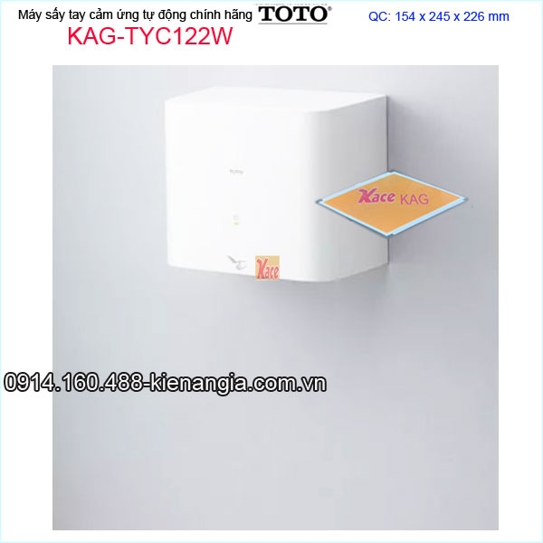KAG-TYC122W-May-say-tay-cam-ung-tu-dong-TOTO-chinh-hang-KAG-TYC122W