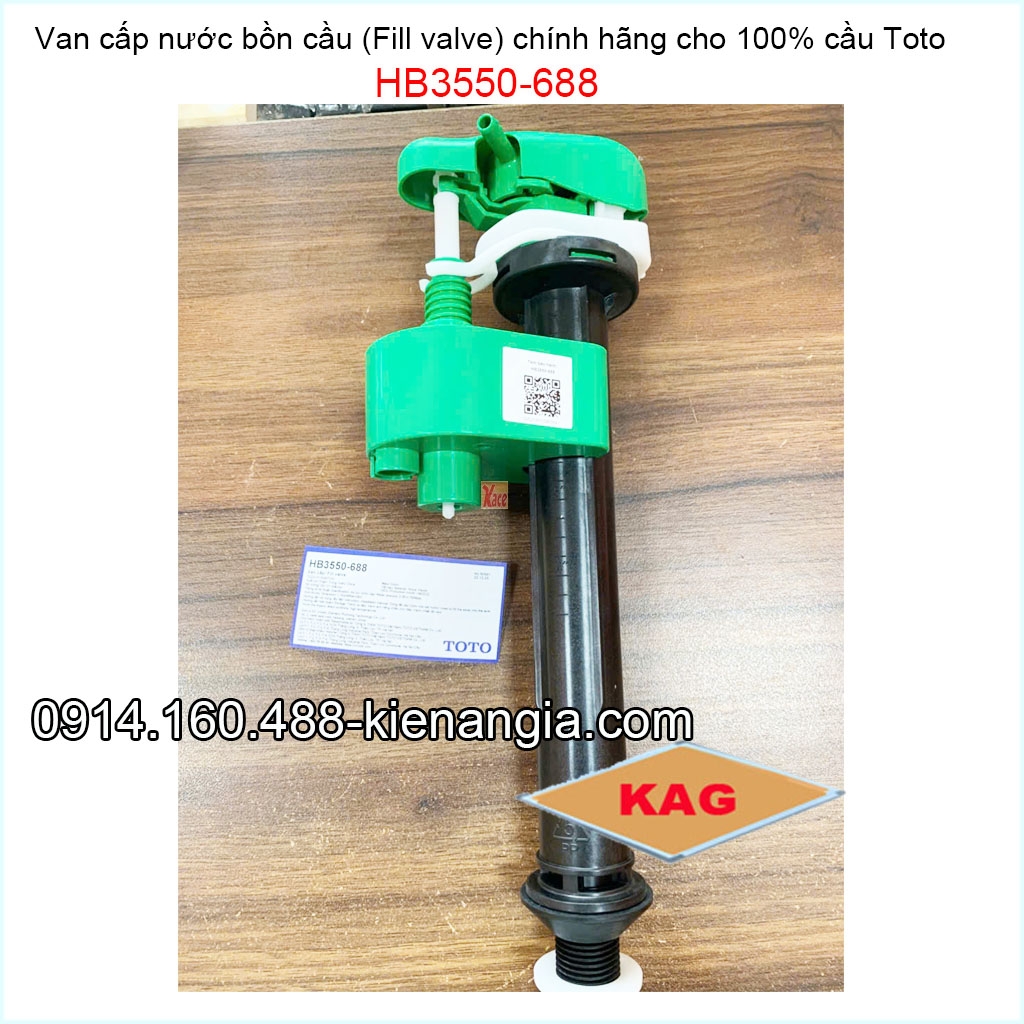 Van cấp nước bồn cầu (Fill valve) chính hãng Toto KAG-HB3550-688