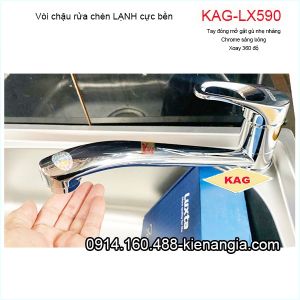 Vòi lạnh chậu rửa chén TAY GẬT GÙ LUXTA chính hãng KAG-LX590