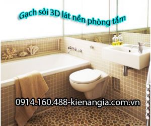 GẠCH SỎI 3D PHÒNG TẮM HIỆN ĐẠI