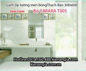 GẠCH ỐP TƯỜNG CĂN HỘ 2018 BỘ CARARA THẠCH BÀN