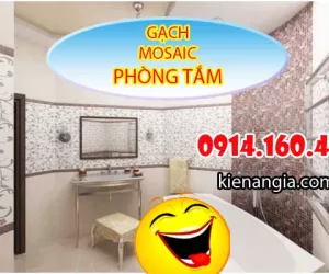 GẠCH MOSAIC,GẠCH THUỶ TINH TRANG TRÍ PHÒNG TẮM