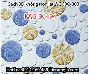 GẠCH KỸ THUẬT SỐ 3D HÌNH TRÒN LÁT PHÒNG TẮM