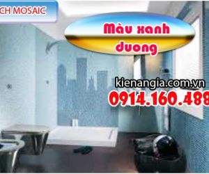 GẠCH MOSAIC MÀU XANH BIỂN,GẠCH THUỶ TINH MÀU XANH DƯƠNG