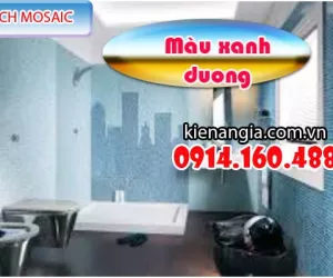 GẠCH MOSAIC MÀU XANH BIỂN,GẠCH THUỶ TINH MÀU XANH DƯƠNG
