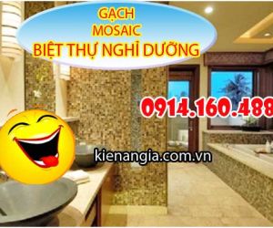BIỆT THỰ NGHỈ DƯỠNG,RESORT TRANG TRÍ BẰNG GẠCH MOSAIC