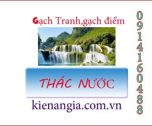 GẠCH TRANH 3D THÁC NƯỚC TRANG TRÍ PHÒNG KHÁCH