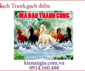 GẠCH TRANH 3D MÃ ĐÁO THÀNH CÔNG