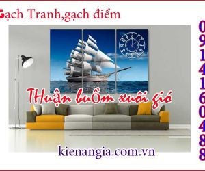 GẠCH TRANH 3D THUẬN BUỒM XUÔI GIÓ TẶNG KHAI TRƯƠNG