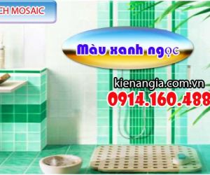 GẠCH MOSAIC XANH NGỌC PHÒNG TẮM,KARAOKE