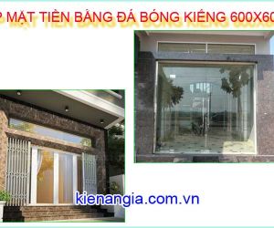 ỐP MẶT TIỀN BẰNG ĐÁ BÓNG KIẾNG 60X60 GIẢ ĐÁ