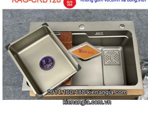 Chậu rửa bát inox 304 mờ Kagol 1 hộc