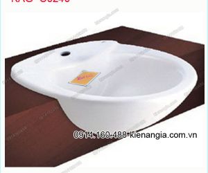 Chậu lavabo bán âm bàn nhập khẩu Thailand COTTO