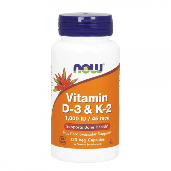 NOW VITAMIN D3-K2 120 VIÊN