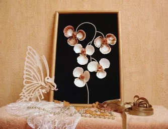 Khung ảnh bằng vỏ sò