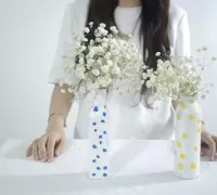 Cách làm bình cắm hoa và khay đựng bút giả cổ bằng lõi giấy