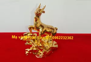 Tượng Dê Mạ Vàng
