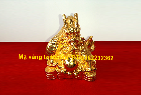 Tượng Rồng phong thủy mạ vàng