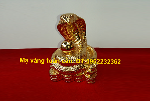 Rắn Phát Tài Mạ Vàng