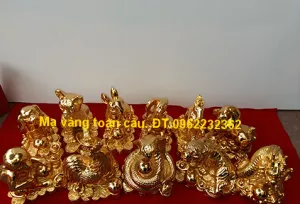 12 con giáp mạ vàng