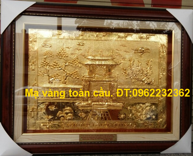 Tranh Khuê Văn Các - Văn Miếu mạ vàng