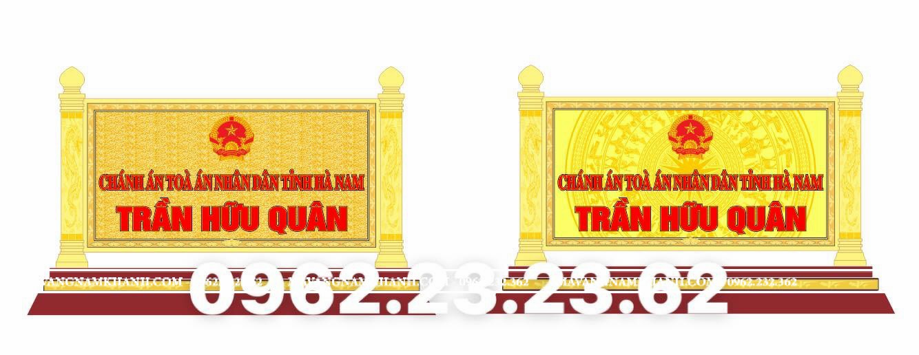 Biển chức danh mạ vàng 24k