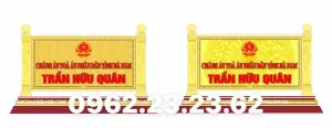 Biển chức danh mạ vàng 24k
