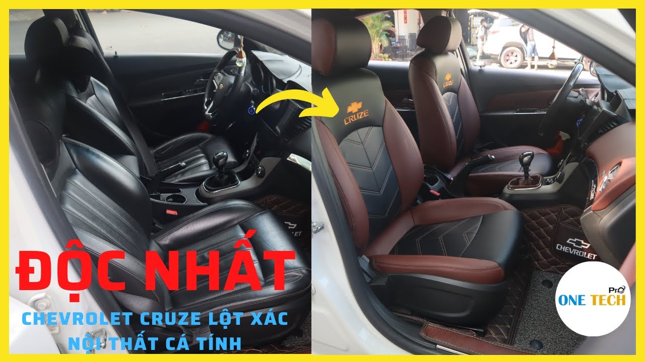 chevrolet cruze độ nội thất độc nhất Việt Nam thêu chữ cá tí