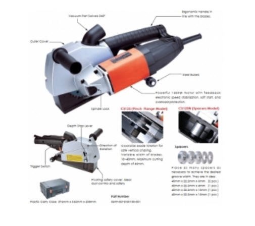 Máy cắt rãnh tường AGP CS125