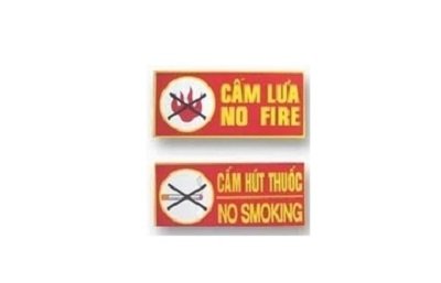 Biển báo cấm lửa cấm thuốc