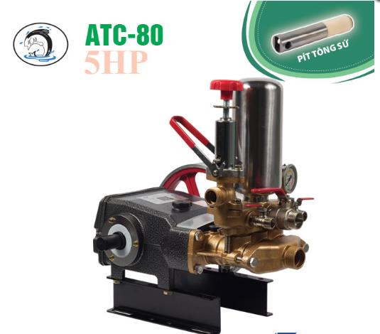 Đầu bơm pít tông sứ ATC-80 (5 Hp)