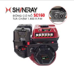 Động cơ nổ 5.5HP Shineray SC160 (đỏ)