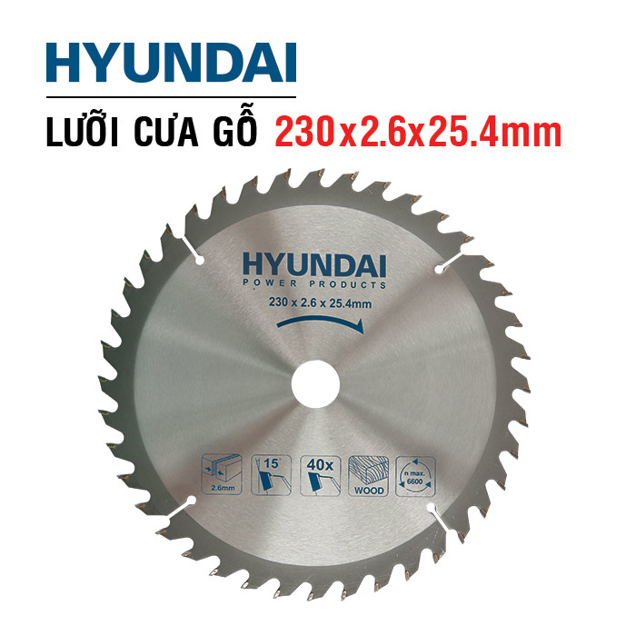 Lưỡi cưa gỗ 230x2.6x25.4mm