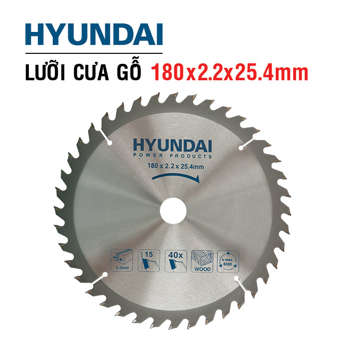 Lưỡi cưa gỗ 180x2.2x25.4mm