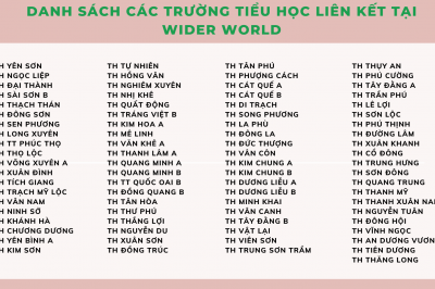 Danh sách các trường tiểu học liên kết với Wider World