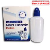 NaCl Classic Extra - Muối rửa mũi xoang - Làm sạch dịu nhẹ, bảo vệ niêm mạc mũi xoang (có bình)
