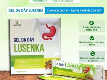 Gel dạ dày Lusenka Hỗ trợ giảm acid dịch vị, giúp bảo vệ niêm mạc dạ dày, 20 gói x 10g