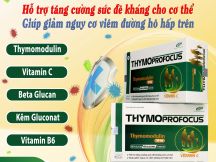 Thymoprofocus - Viên uống Tăng sức đề kháng - hỗ trợ giảm nguy cơ mắc viêm đường hô hấp trên (50 viên)