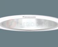 NLP74422-Đèn Downlight bóng lắp ngang Ø150, viền trắng, chóa bạc bóng