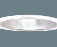 NLP74422-Đèn Downlight bóng lắp ngang Ø150, viền trắng, chóa bạc bóng