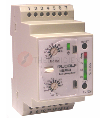 R-ELRM44V-10-Relay chống chạm đất 30mA 30A 0-10s 115- 230VAC