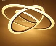 Đèn Thả Trần Không Gian Led TBD899 Hình Tròn 3 Vòng - 3 Chế Độ Ánh Sáng - Tăng Giảm Ánh Sáng - Điều Khiển Từ Xa
