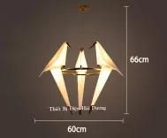 Đèn thả trang trí hiện đại hình chim cao cấp phong cách Origami ( 3 chim )