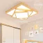 n Ốp Trần Thân Gỗ Cao Cấp DGT-Y380 - 2 Lớp, 3 Lớp Hình Vuông - Đường Kính 63cm - Energy Green Lighting - Bảo Hành 12 Tháng