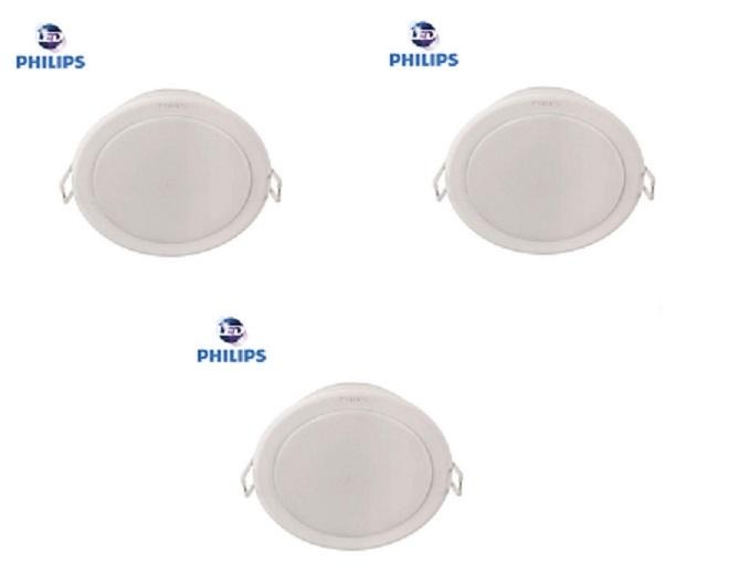 Bộ 3 đèn Philips LED Downlight âm trần 59202 7W (Trắng, Vàng)