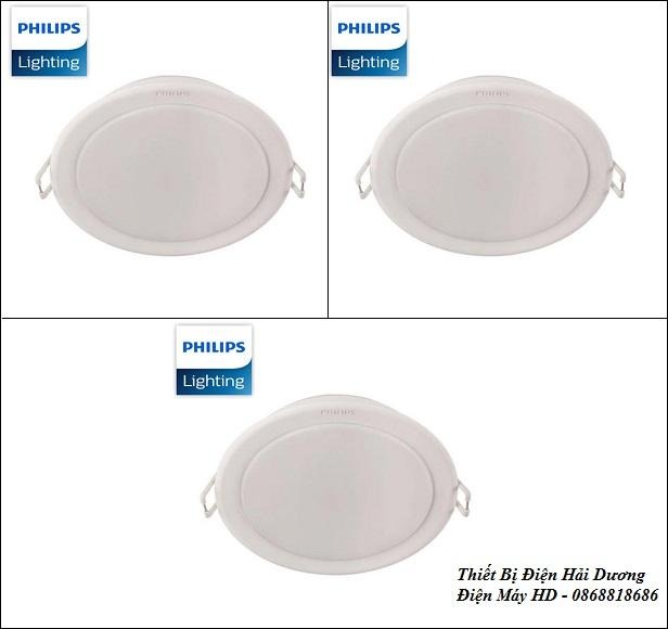 Bộ 3 đèn Philips LED Downlight âm trần 59201-59202-59203 ( Màu Trung Tính 4000K)