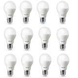 Bộ 12 Bóng đèn Philips LED ESS LEDBulb 5W đuôi E27 230V A60 ánh sáng (Trắng Vàng)