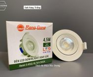 ĐÈN LED ÂM TRẦN DOWNLIGHT RẠNG ĐÔNG 4.5W THAY ĐỔI ĐƯỢC GÓC CHIẾU MODEL D AT02L XG 76-4.5W